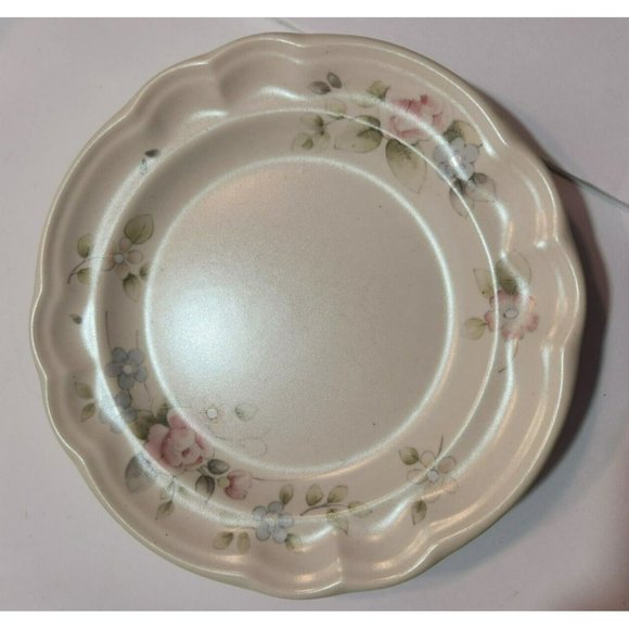Vtg Pfaltzgraff Tea Rose Salad/Desert Plates Stoneware USA 7 3/8" Set of 5 - Picture 5 of 7